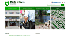 Desktop Screenshot of mesto-milovice.cz
