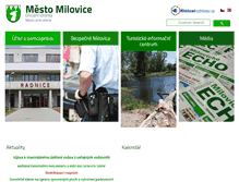 Tablet Screenshot of mesto-milovice.cz